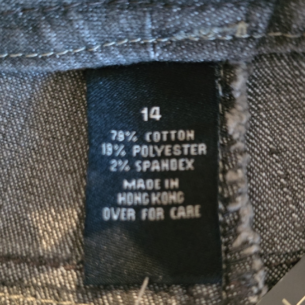 Vintage Venezia Dark Gray Straight Leg Jeans SIZE 14 - Picture 7 of 12